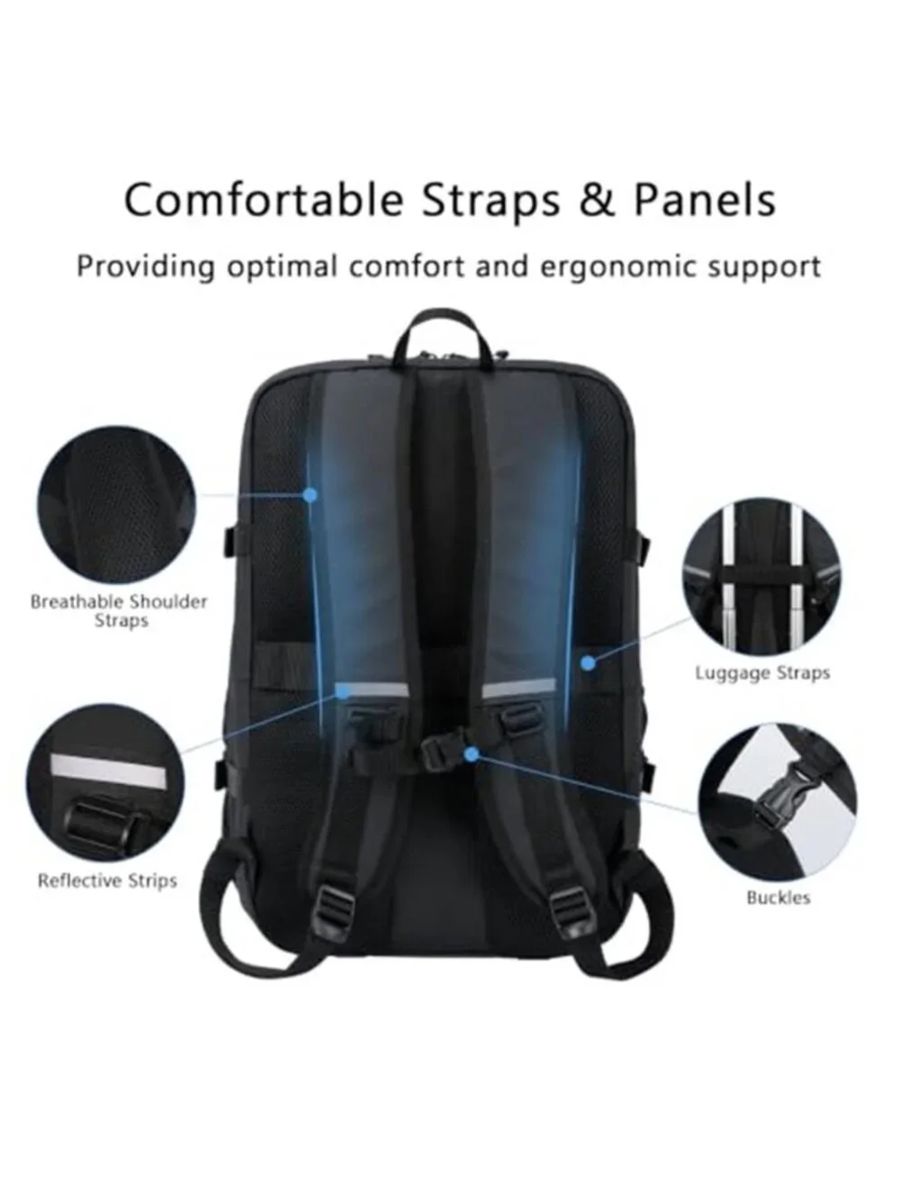 Men's Travel Backpack Laptop Carry On Backpack Flight Approved